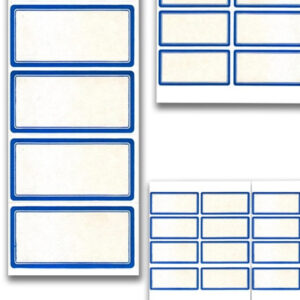 برچسب دورآبی کاغذی بزرگ